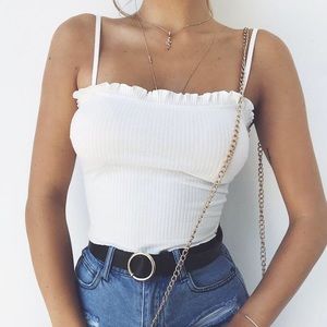 Ruffles tank top